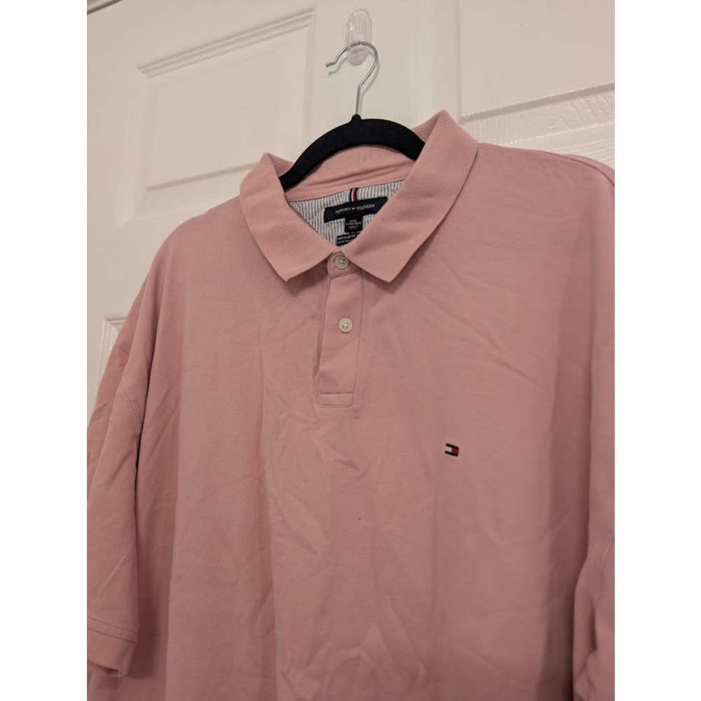 Men's Tommy Hilfiger Pink Polo Shirt 3XL Easter Spring Baby Shower Gender Reveal
